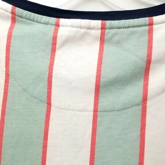 Carbon Shirt Women's Medium Performance Short Sleeve Stripped Work Out - Picture 6 of 7